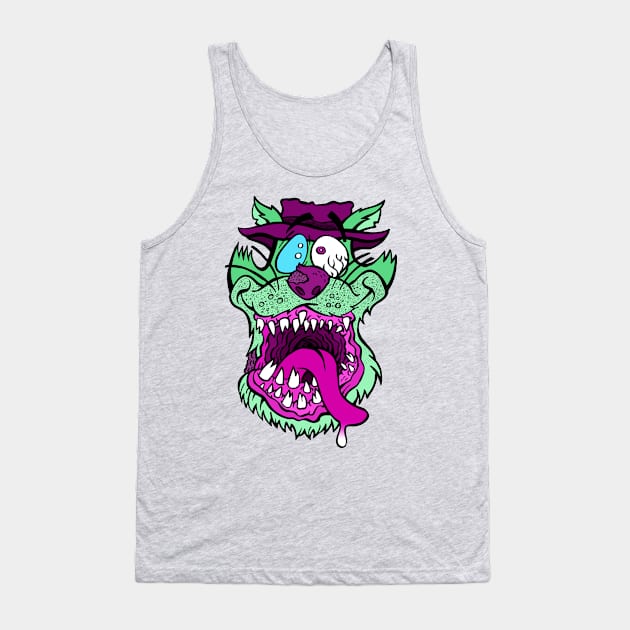 Snappy Tomb Cat Tank Top by rossradiation